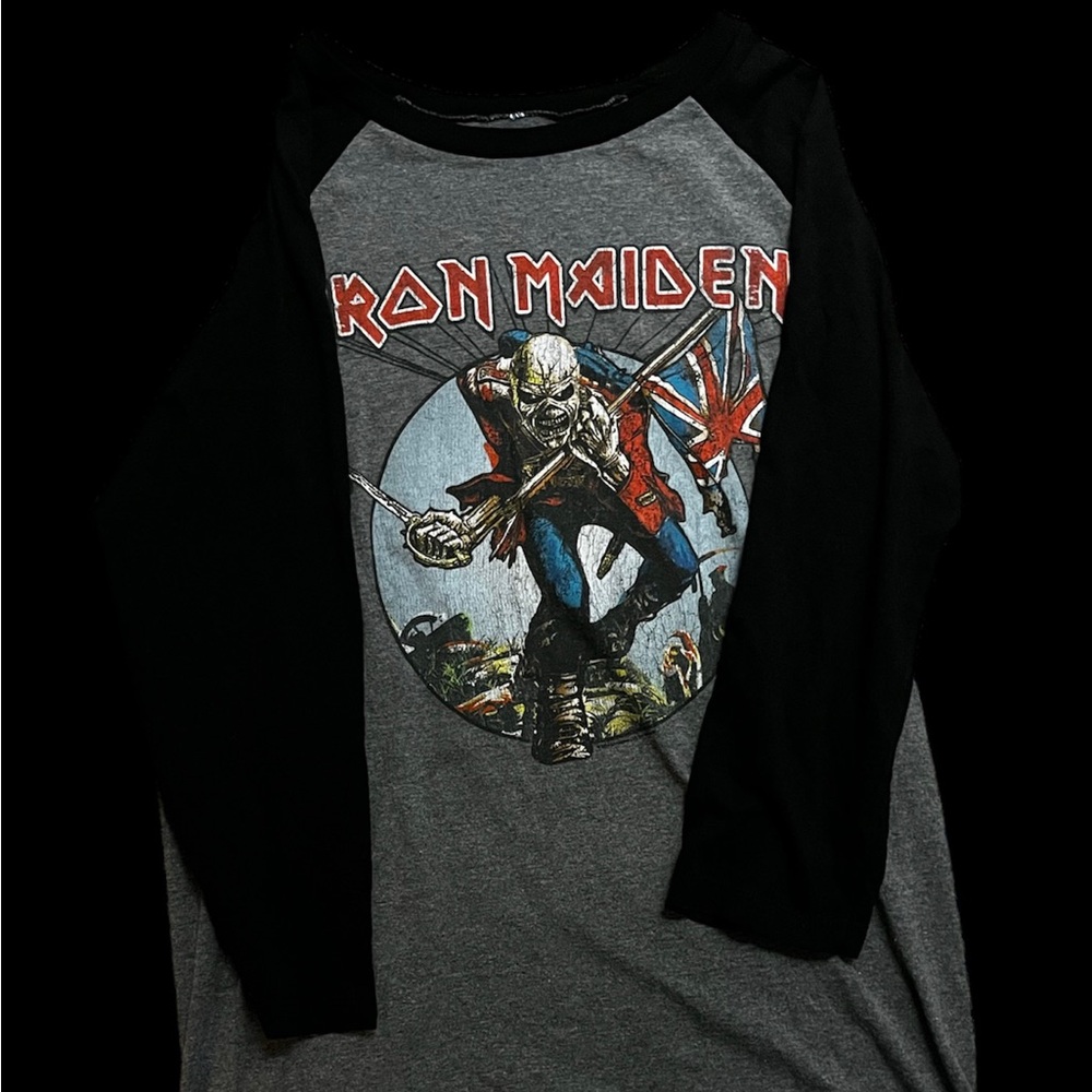 Iron Maiden band raglan shirt